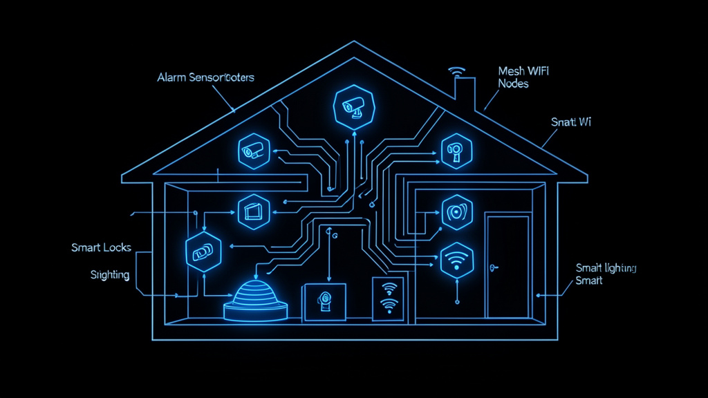 Residential smart home security visualization